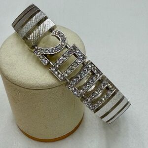 Joan Rivers Silver Bracelet with Crystal Details Year 2000